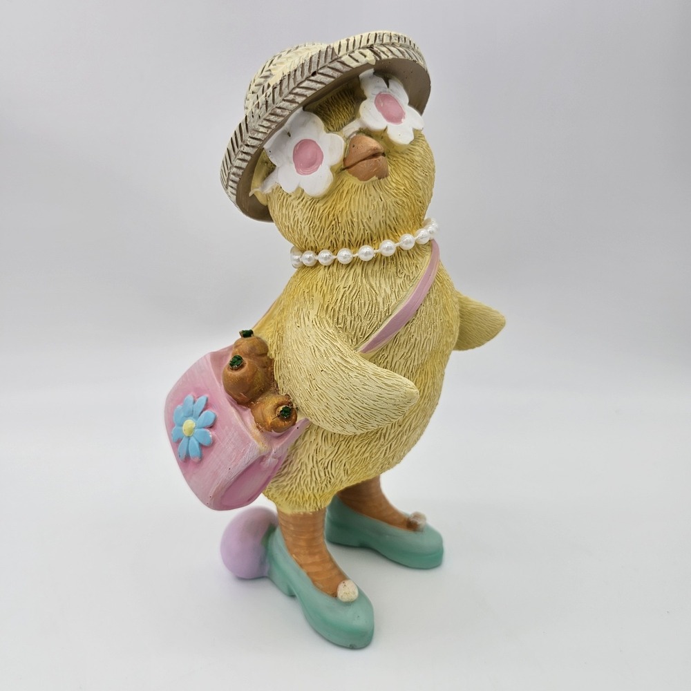 Bunny‎ Boulevard Resin Easter Chick with Hat, Sunglasses, Purse, Pearls & Heels